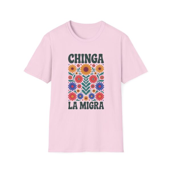 Chinga La Migra Folk Art T-shirt, Statement Tee for Activists, Unisex Tee, Colorful Mexico Protest Shirt, Anti-Immigration Tee, Immigration - Image 10