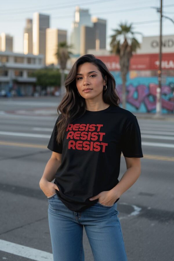 Resist Activism Unisex T-shirt, Protest Tee, Political Statement Shirt - Image 4