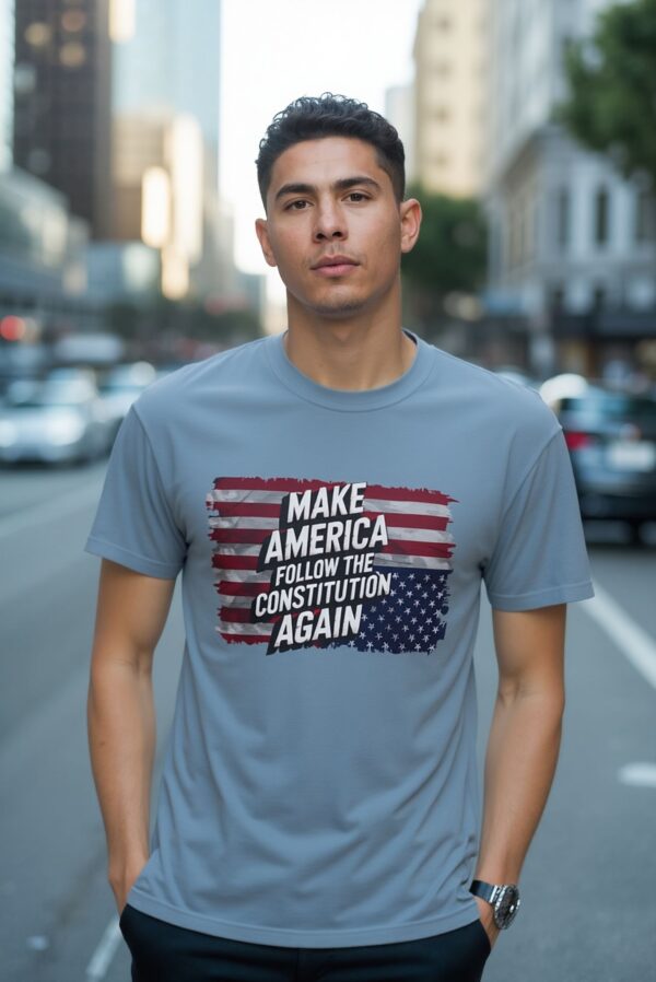 Patriotic Statement Tee, Make America Follow the Constitution Again Shirt, Unisex Shirt, USA Patriot Gift, Political Activist Clothing