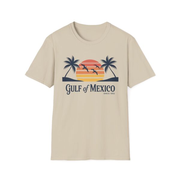 Retro Beach Graphic T-Shirt, Gulf of Mexico Unisex Tee, Softstyle Shirt, Vintage Coastal Top, Vacation Holiday Apparel - Image 4