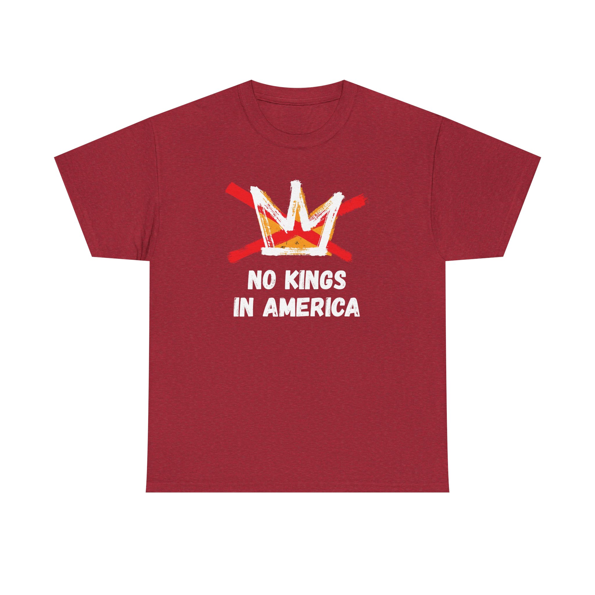 No Kings in America Heavy Cotton T-Shirt - Image 3