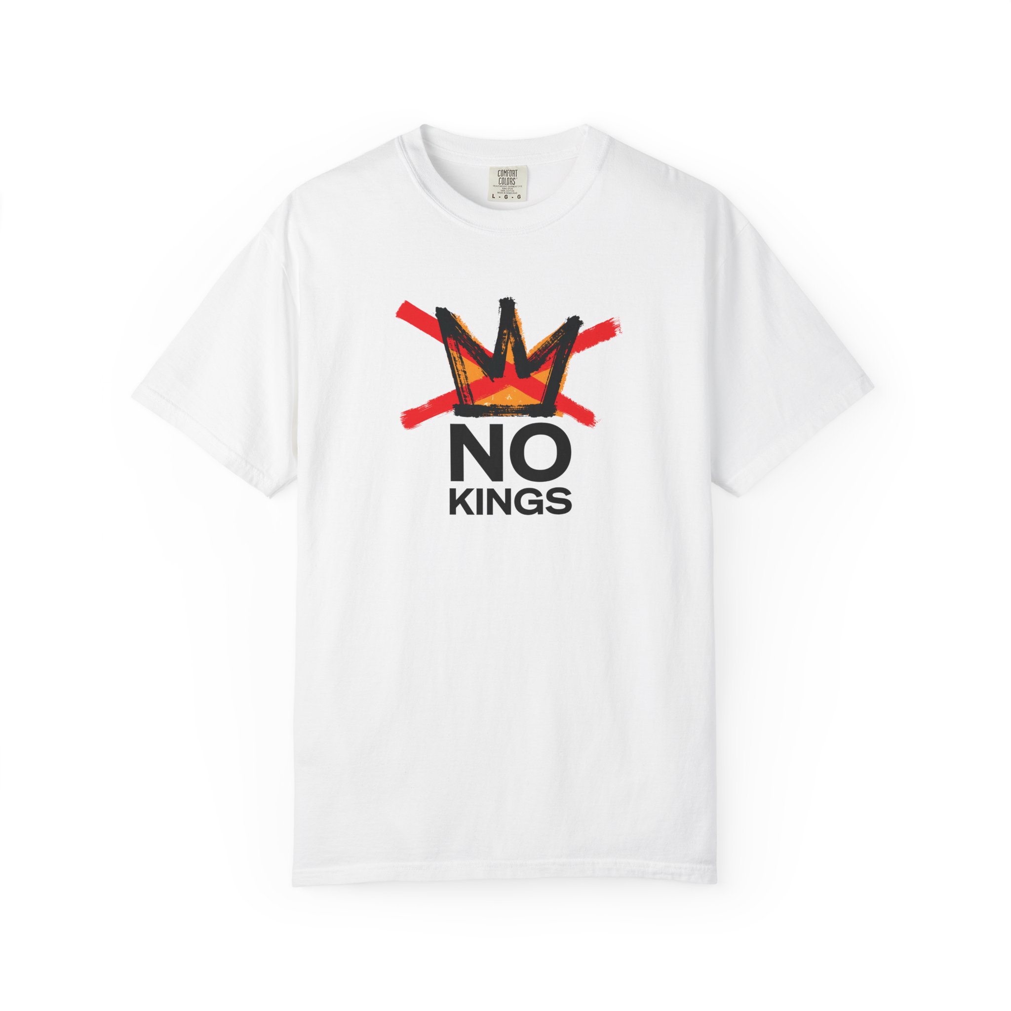 No Kings crown Unisex Protest T-shirt, Variety of Colors - Image 5