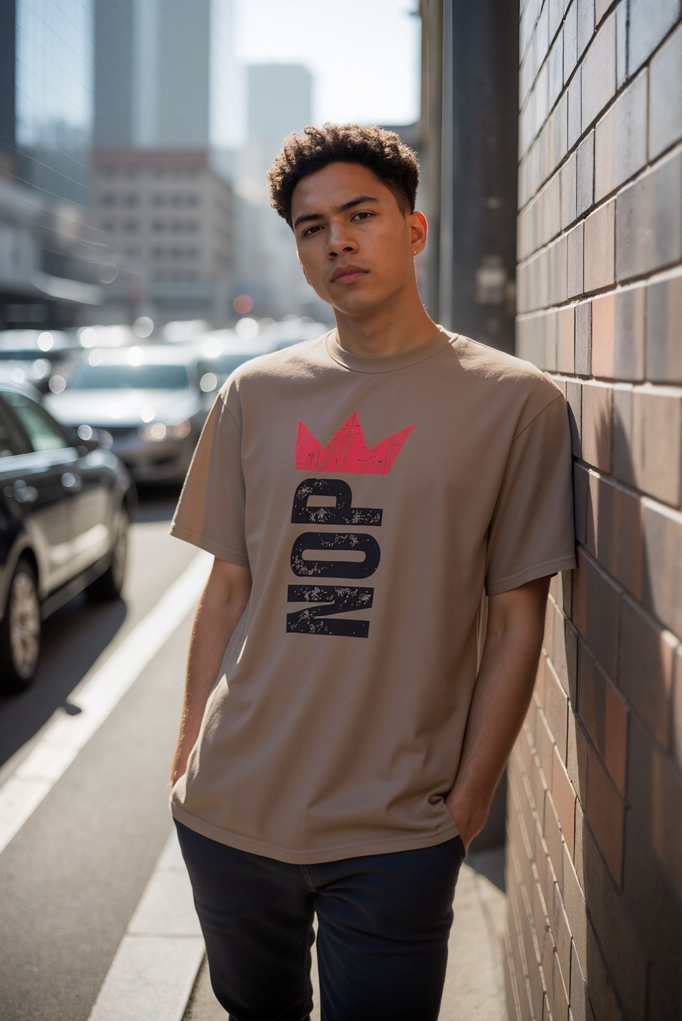 No Kings "Nope" Protest T-shirt- Black Lettering - Image 2