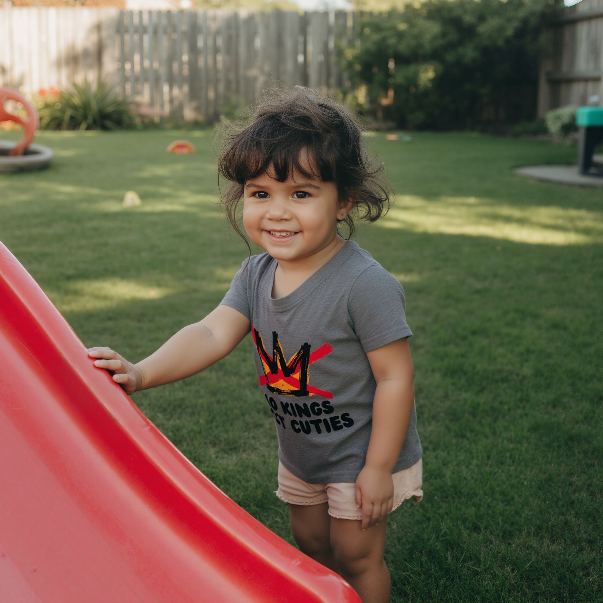 Adorable Toddler "No Kings, Just Cuties" mini Protest Tshirt - Image 3