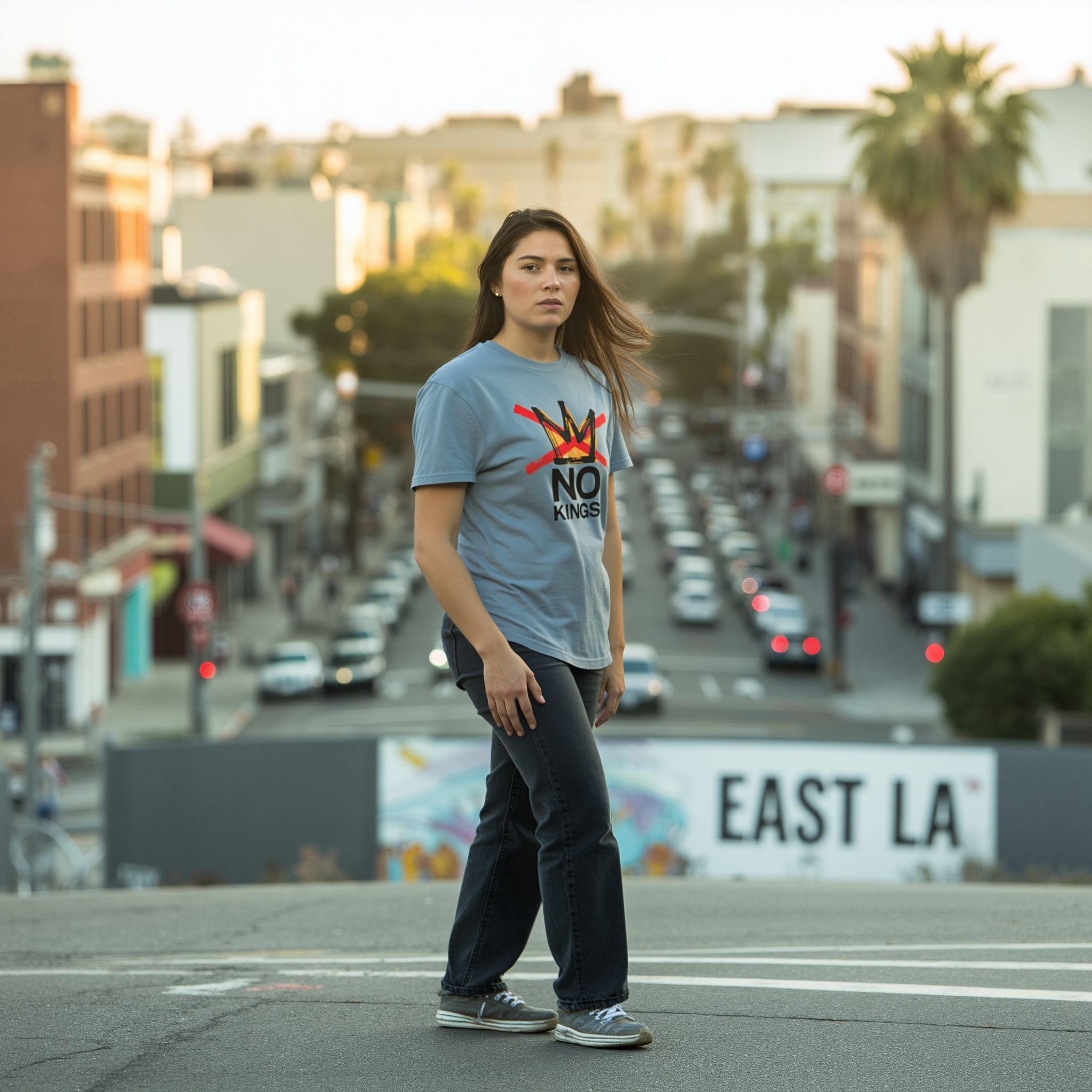 No Kings crown Unisex Protest T-shirt, Variety of Colors - Image 4