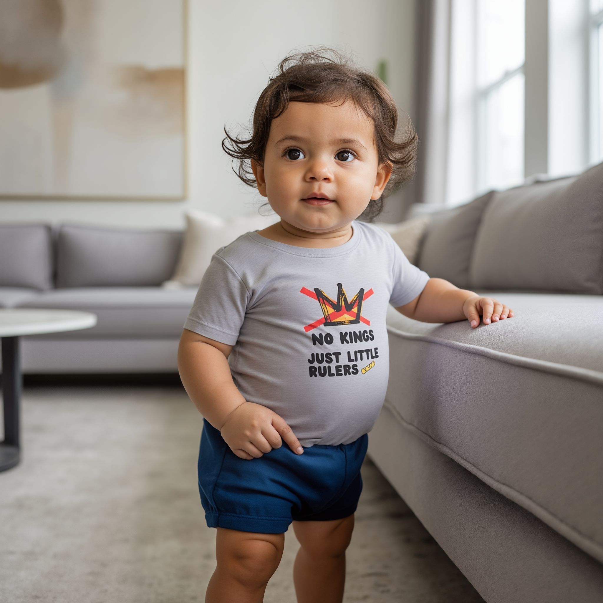 Adorable Little Rulers Infant Tee - Mini protest baby Tshirt - Image 3