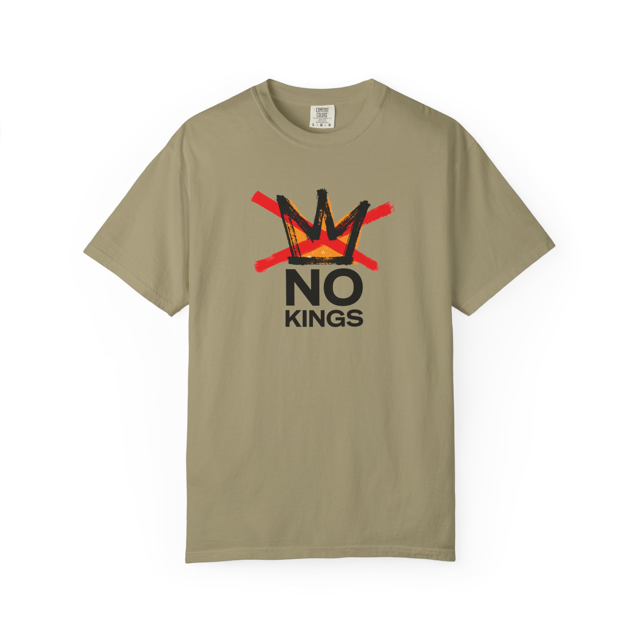 No Kings crown Unisex Protest T-shirt, Variety of Colors - Image 8