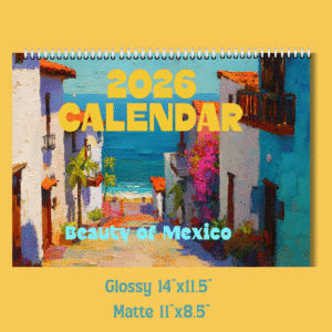 Beauty of Mexico Colorful 2026 Wall Calendar